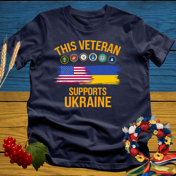 This Veteran Supports Ukraine T-Shirt