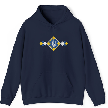 Embroidered Trident Weave Hoodie