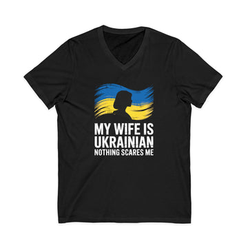 My Wife Is Ukrainian V-Neck Tee