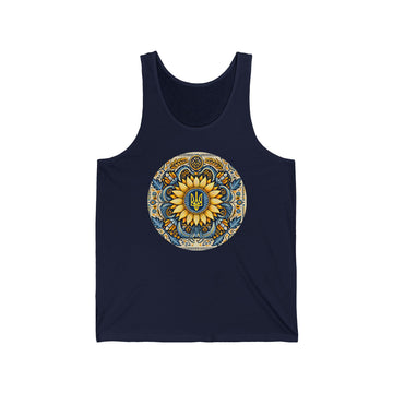 Tryzub on the Sunflower Tank Top