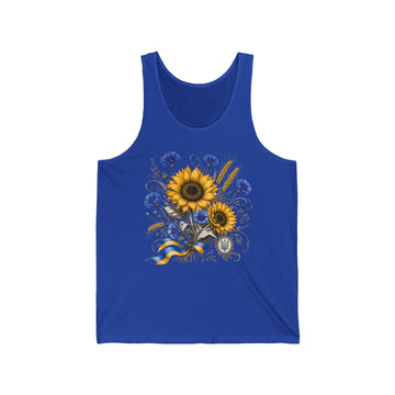 Sunflower & Cornflower Glory Tank Top