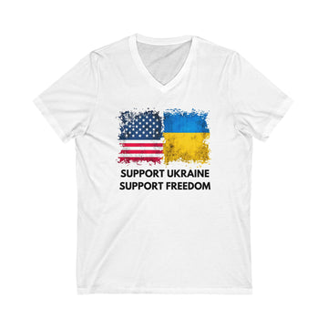 Support Ukraine-Support Freedom V-Neck Tee