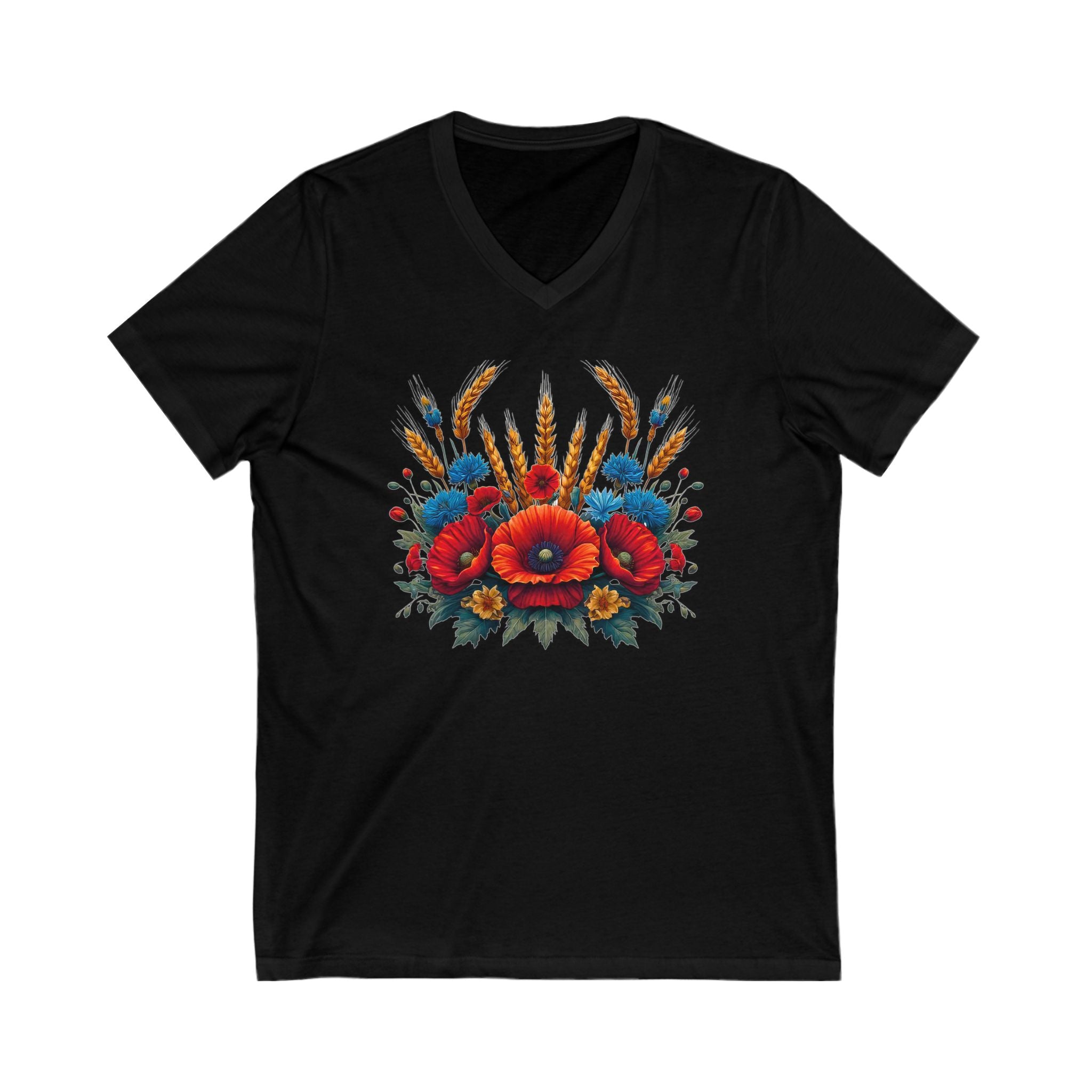 Маки (Poppies) V-Neck Tee