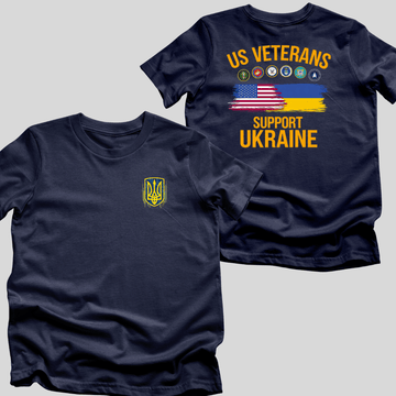 Heritage Shield with US Veterans (back) T-Shirt