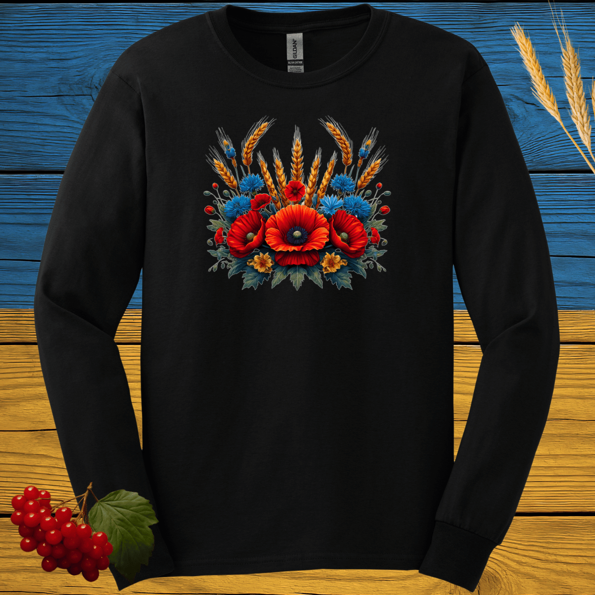 Маки (Poppies) Long Sleeve Tee