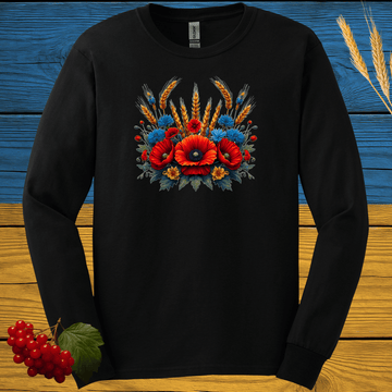 Маки (Poppies) Long Sleeve Tee