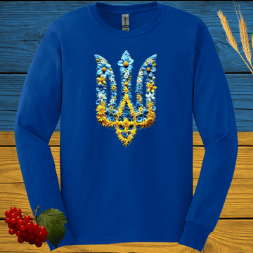 Floral Trident Long Sleeve Tee