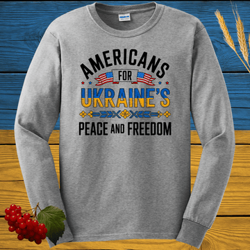 Americans For Ukraine's Peace and Freedom Long Sleeve Tee