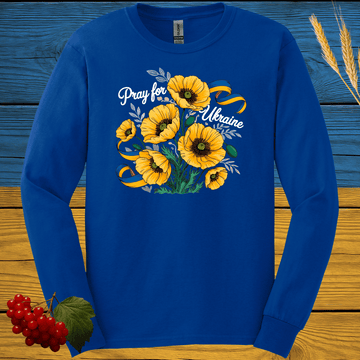 Pray For Ukraine Long Sleeve Tee