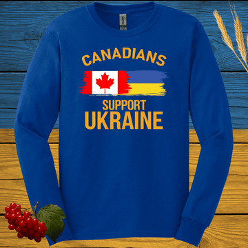 Canadians Support Ukraine Long Sleeve Tee