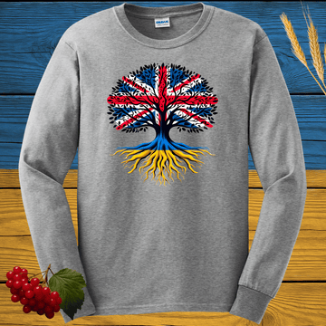 Ukrainian-British Legacy Long Sleeve Tee