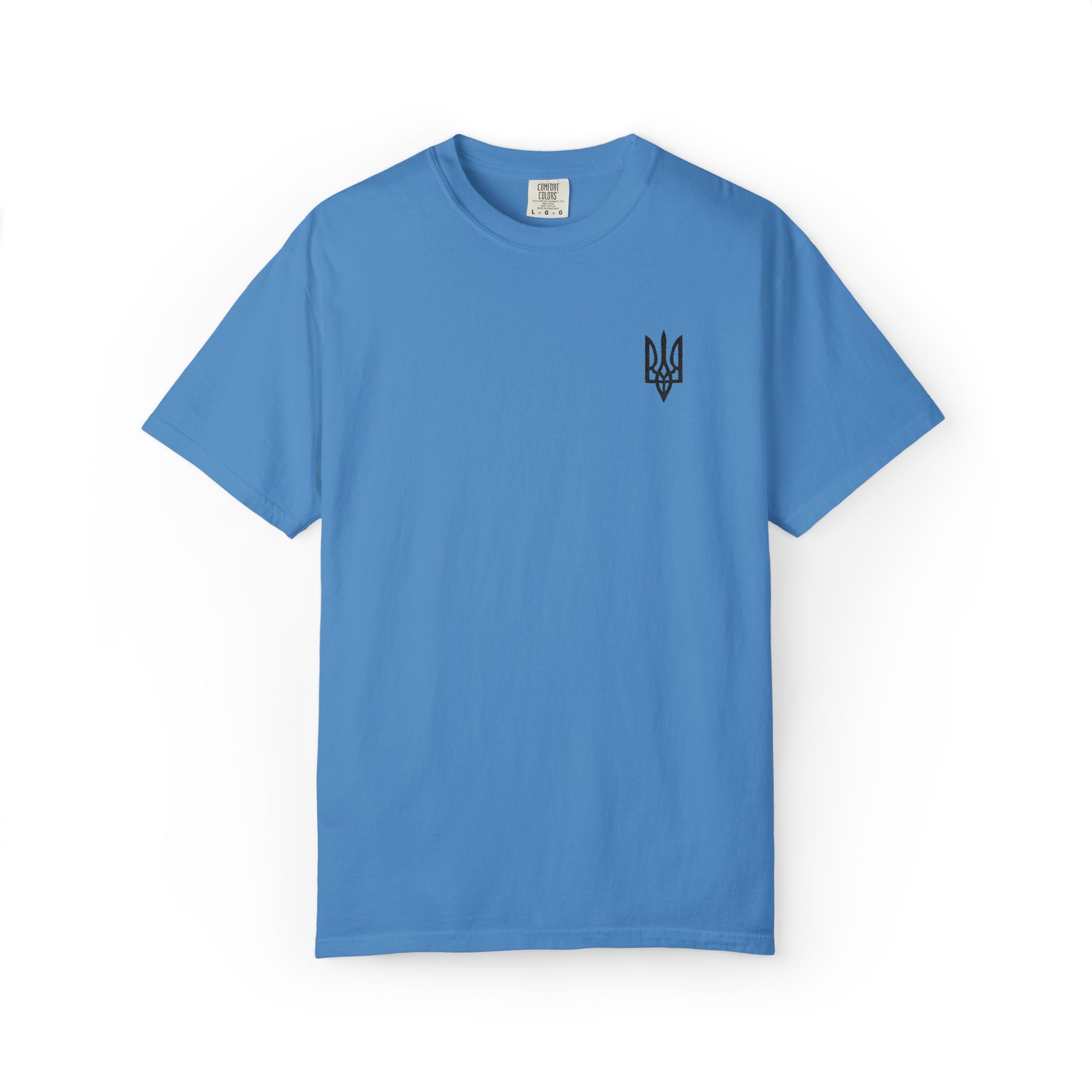 Embroidered Black Trident (left chest) T-Shirt