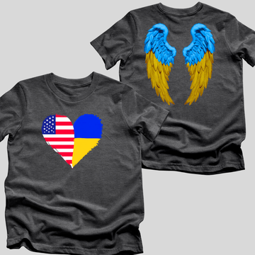 Heart of Unity with Wings of Freedom (back) T-Shirt