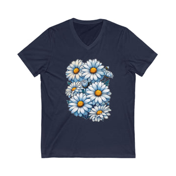 Pure Daisy Delight V-Neck Tee