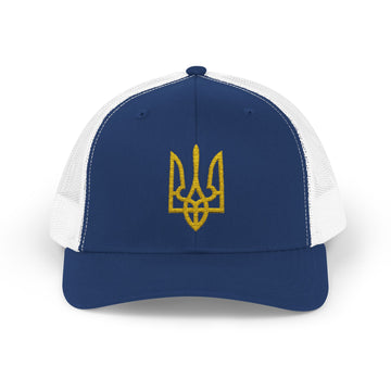 Yellow Trident Snapback Trucker Cap