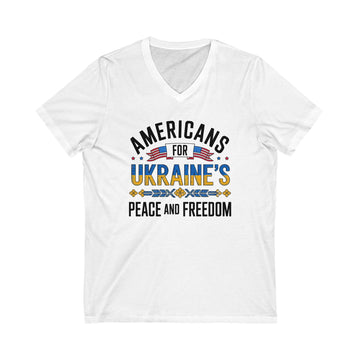 Americans for Ukraine's Peace and Freedom V-Neck Tee