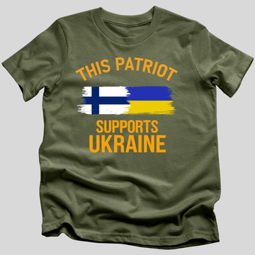 This Patriot Supports Ukraine (Finland) T-Shirt
