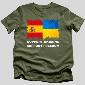 Support Ukraine, Support Freedom (Spain) T-Shirt