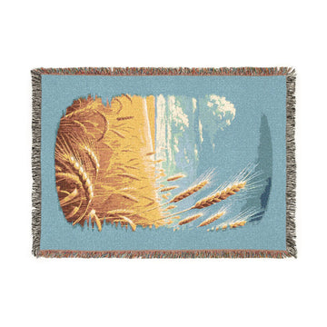 Tropical Woven Blanket- Wheatland Horizon