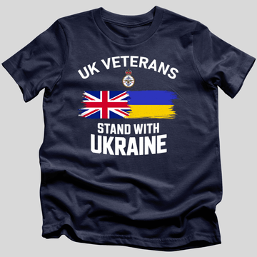 UK Veterans Stand with Ukraine T-Shirt