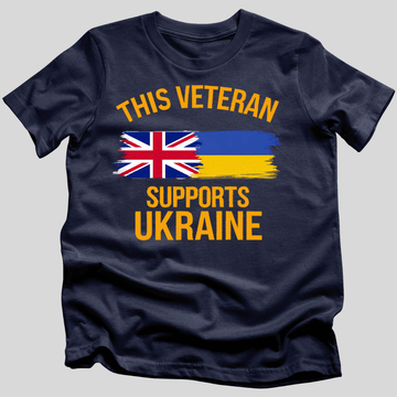 This UK Veteran Supports Ukraine T-Shirt