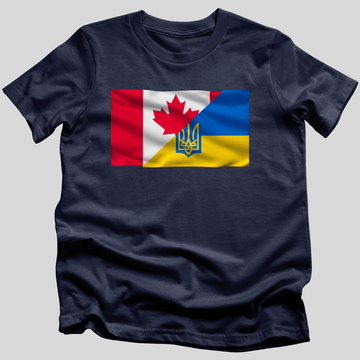 Canadian-Ukrainian Flag T-Shirt