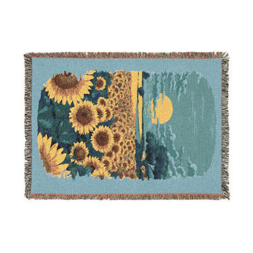 Tropical Woven Blanket- Sunflower Land
