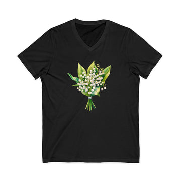 Ukrainian Lily of the Valley V-Neck Tee