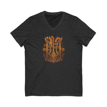 Autumn Tryzub V-Neck Tee