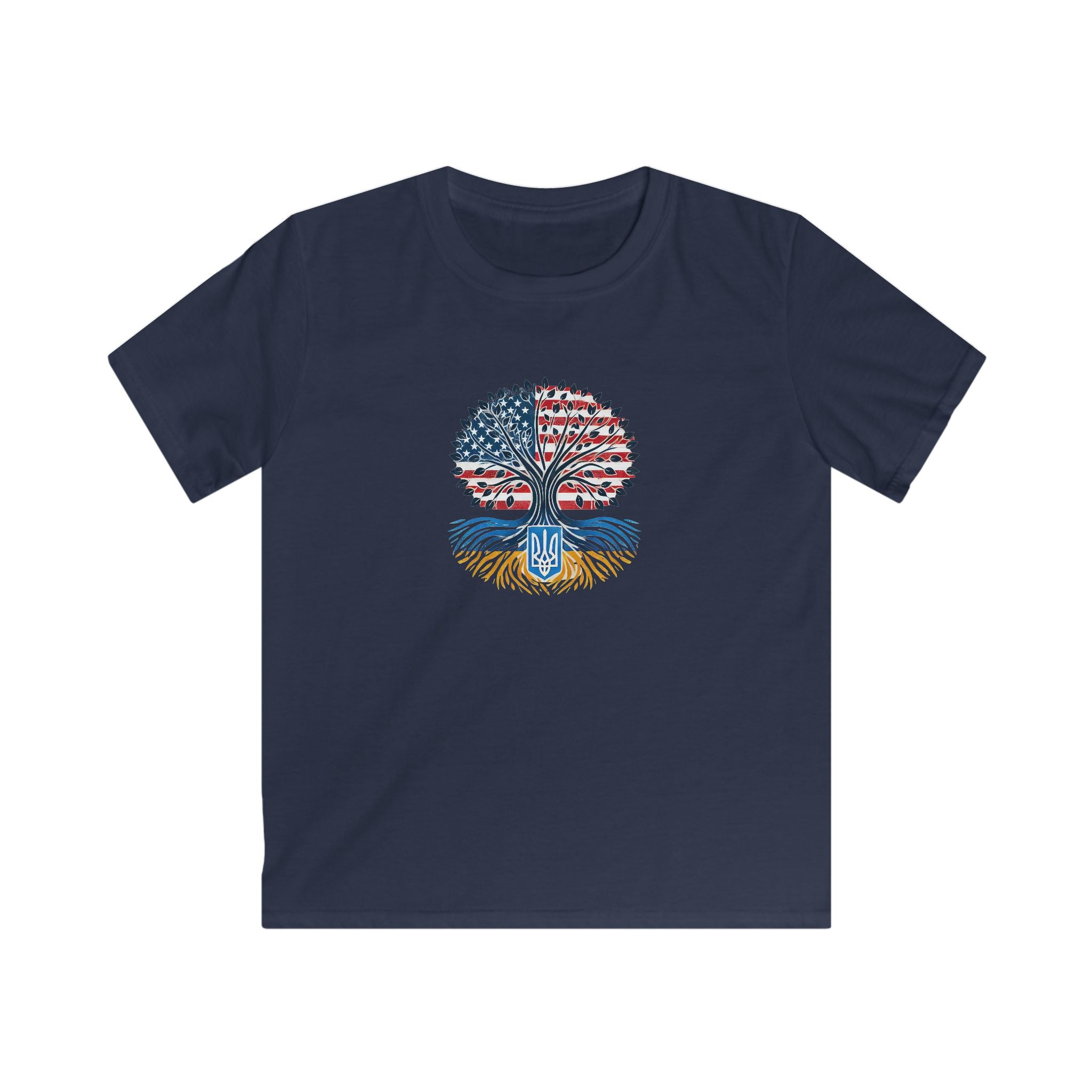 Nations United: Ukraine & USA Kids T-Shirt