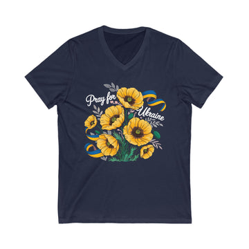 Pray for Ukraine V-Neck Tee