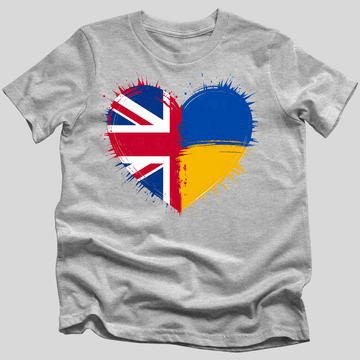 British-Ukrainian Heart T-Shirt