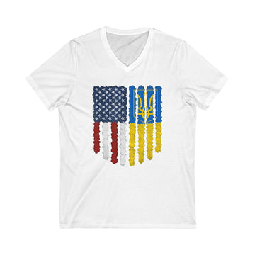 Flags of Unity V-Neck Tee