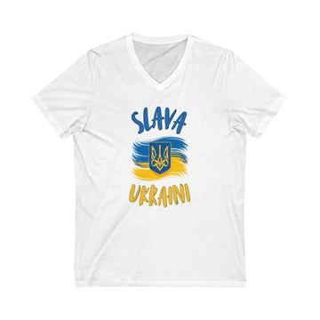 Slava Ukraini Spirit V-Neck Tee