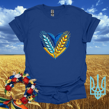 Ukrainian Wheat Heart T-Shirt