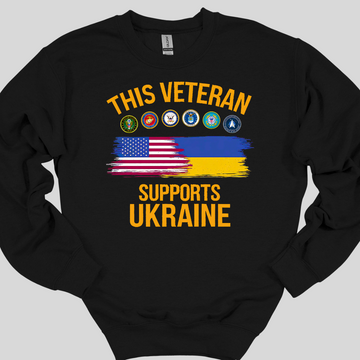 This Veteran Supports Ukraine Sweatshirt