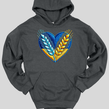 Ukrainian Wheat Heart Hoodie