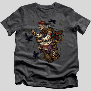 Baba Yaga Flying T-Shirt