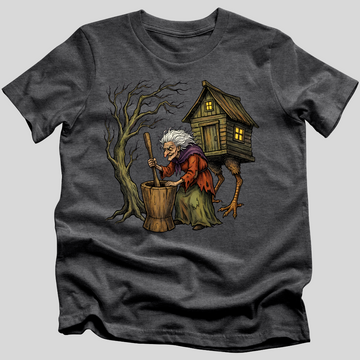 Baba Yaga and Her Hut T-Shirt