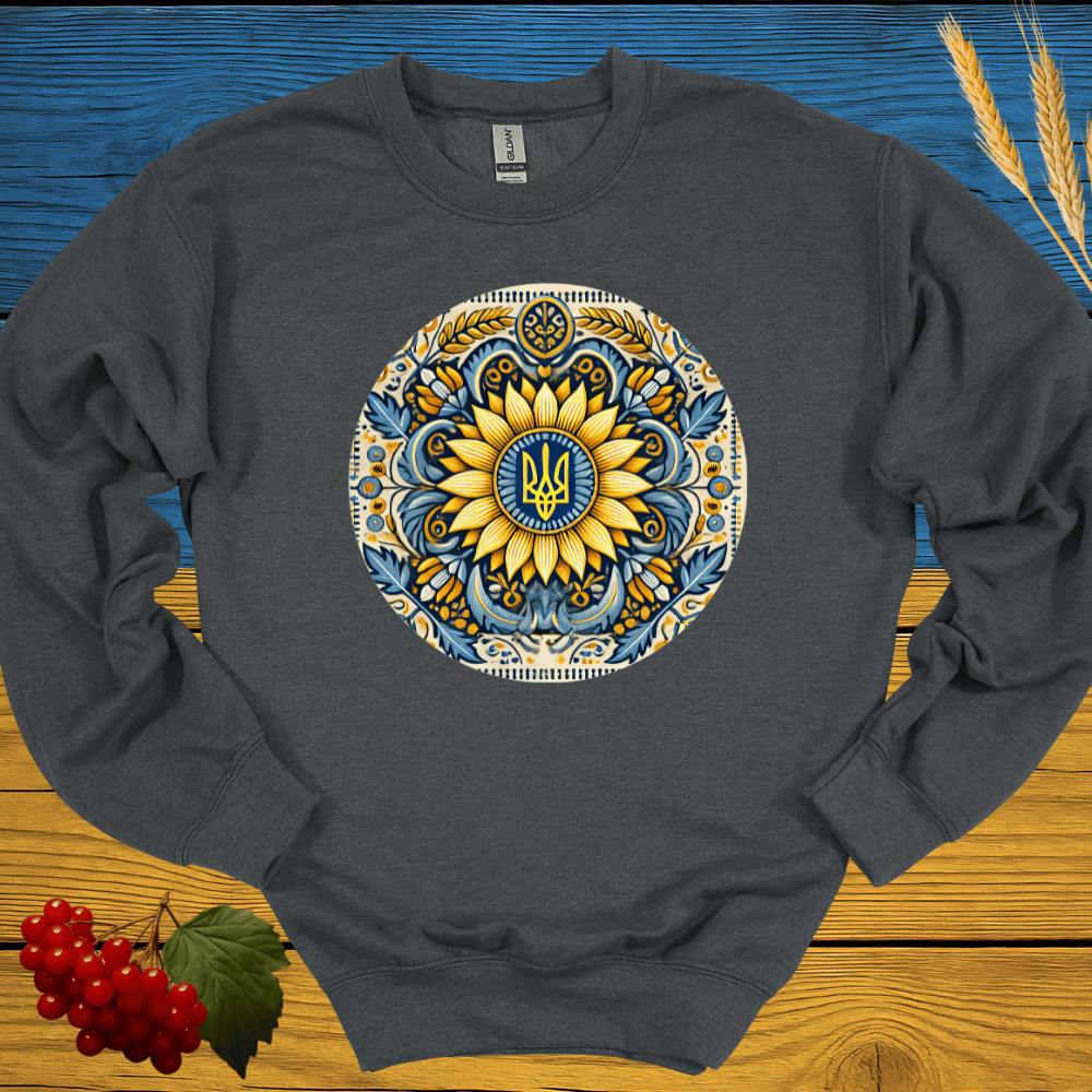 Tryzub on the Sunflower Sweatshirt