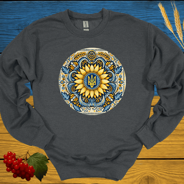 Tryzub on the Sunflower Sweatshirt