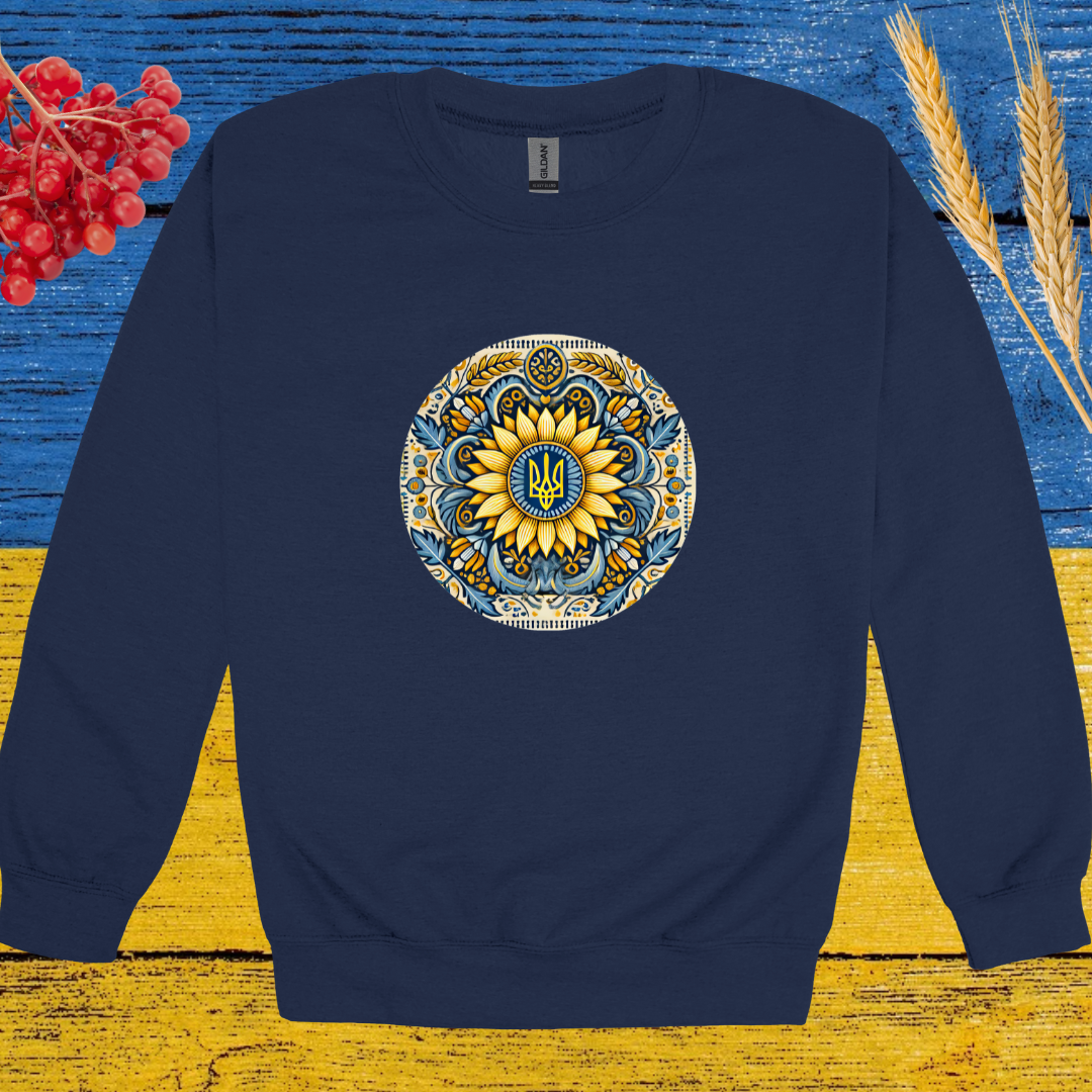 Tryzub on the Sunflower Sweatshirt