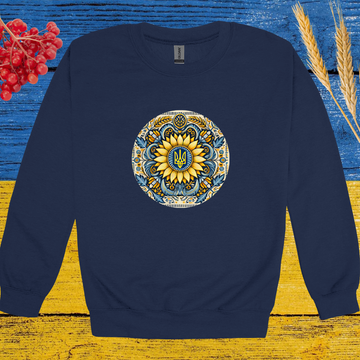 Tryzub on the Sunflower Sweatshirt