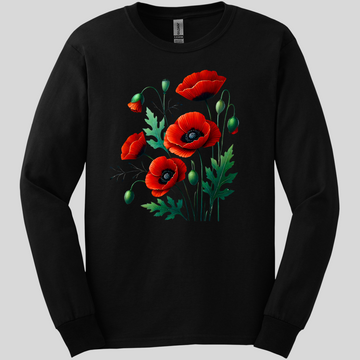 Poppies Long Sleeve Tee