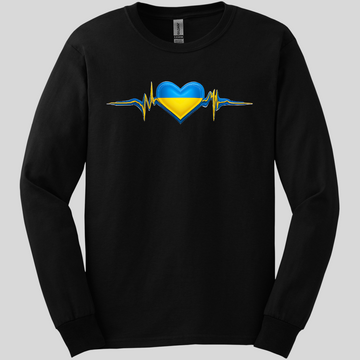 Ukrainian Heartbeat Long Sleeve Tee