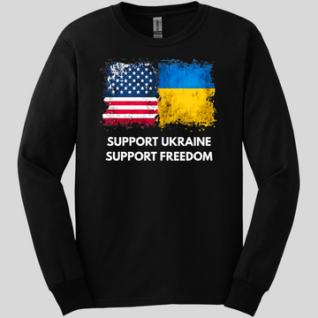 Support Ukraine, Support Freedom Long Sleeve Tee