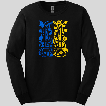 Floral Tryzub: Blossom of Ukraine Long Sleeve Tee