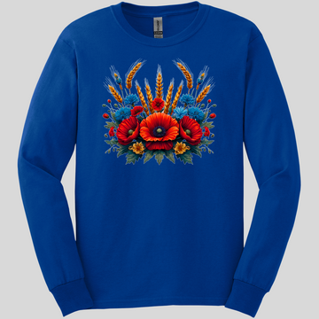Маки (Poppies) Long Sleeve Tee