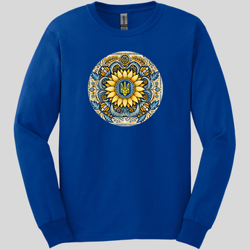 Tryzub on the Sunflower Long Sleeve Tee