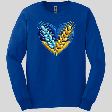 Wheat Heart Long Sleeve Tee